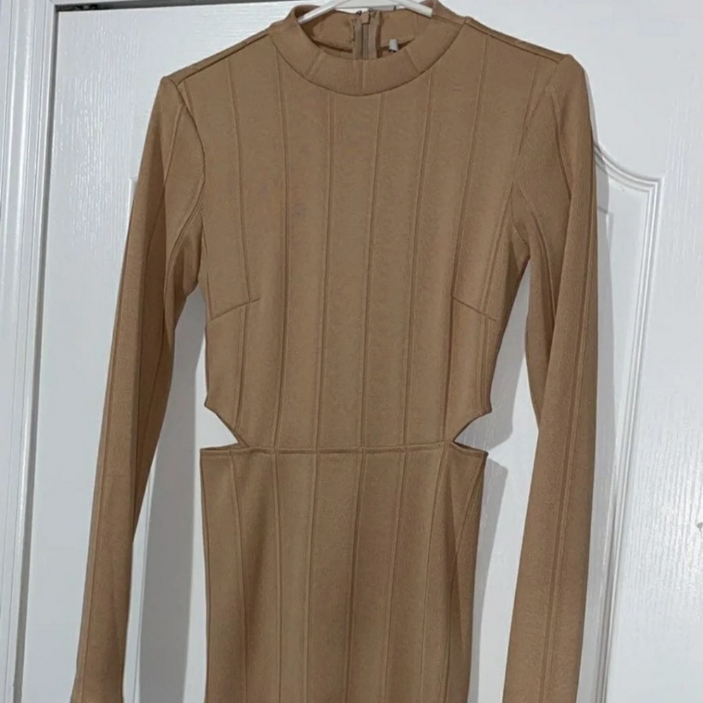 F21 Nude Bandage Dress